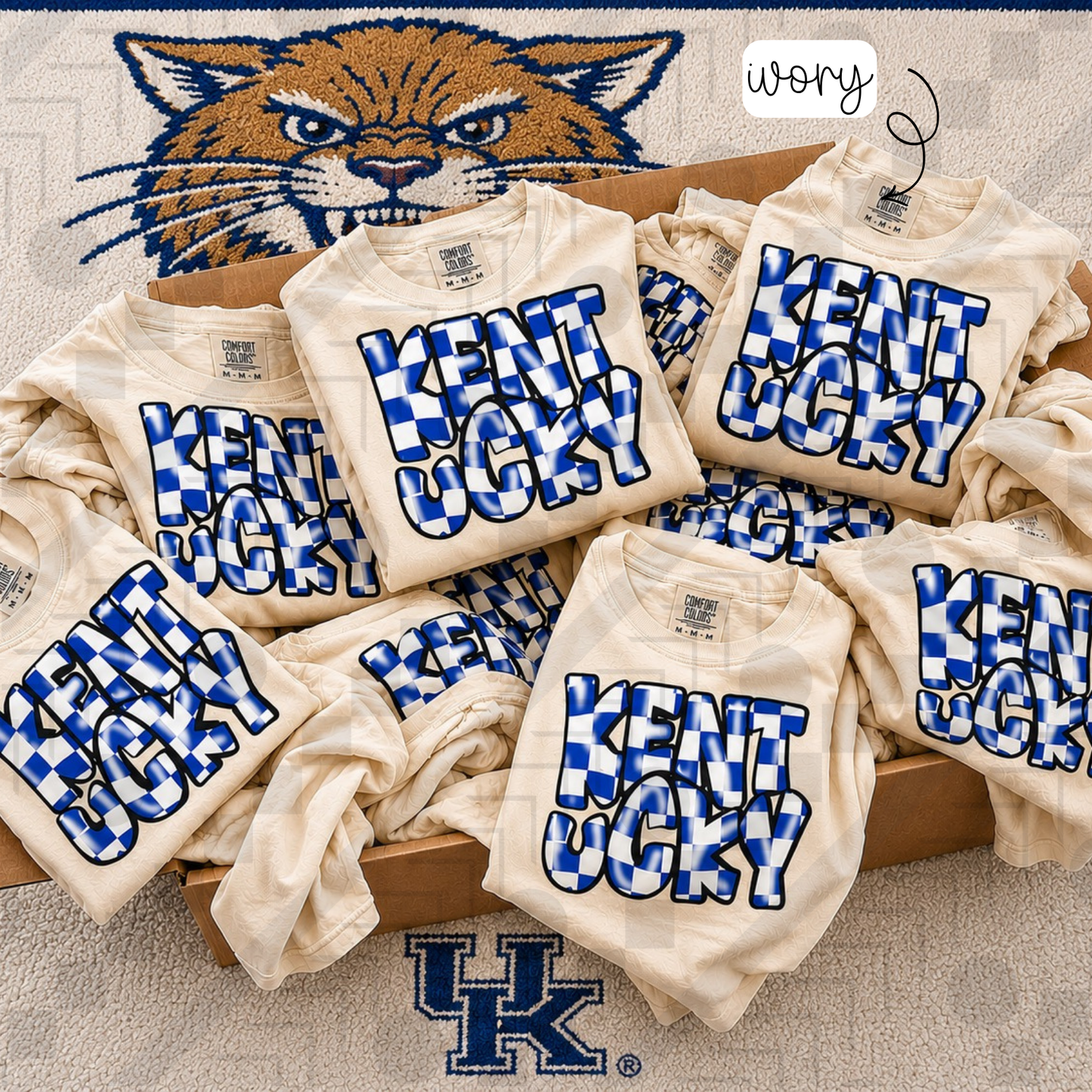 Kentucky Wavy 3D (Tee, Sweatshirt, or Long-Sleeve)