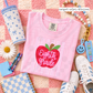 Pink Gingham Apple Grades (Tee, Sweatshirt, or Long-Sleeve)