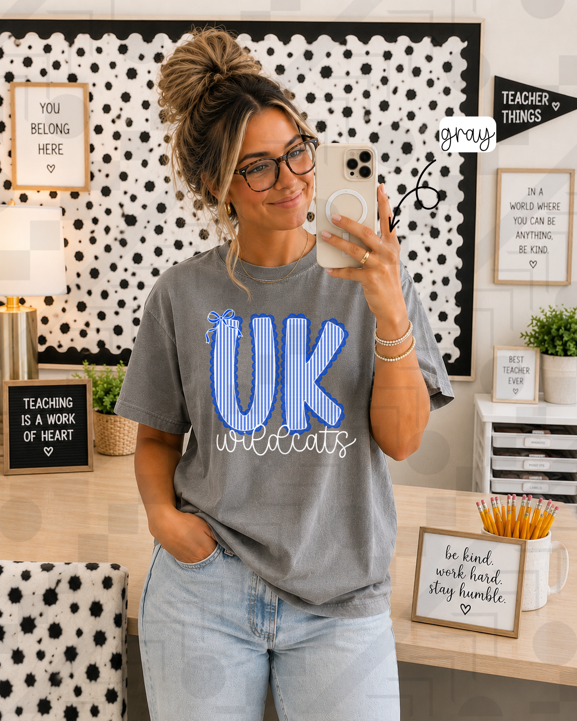 Scalloped Seersucker Varsity Schools (Tee, Sweatshirt, or Long-Sleeve)
