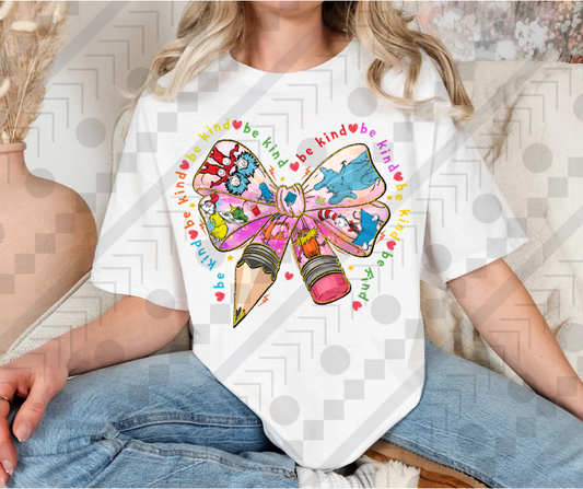 Dr. Seuss Be Kind Bow (Tee, Sweatshirt, or Long-Sleeve)