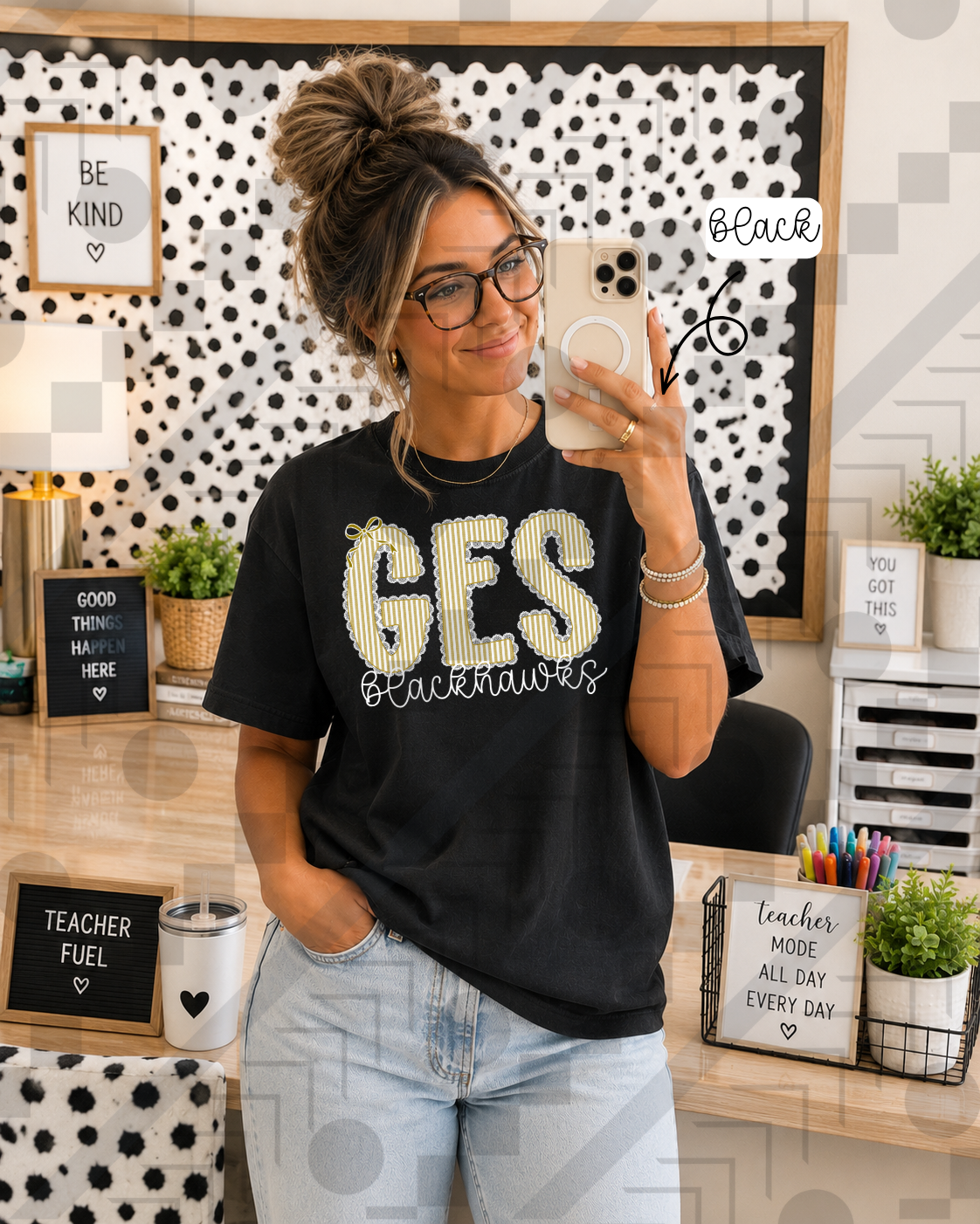 Scalloped Seersucker Varsity Schools (Tee, Sweatshirt, or Long-Sleeve)