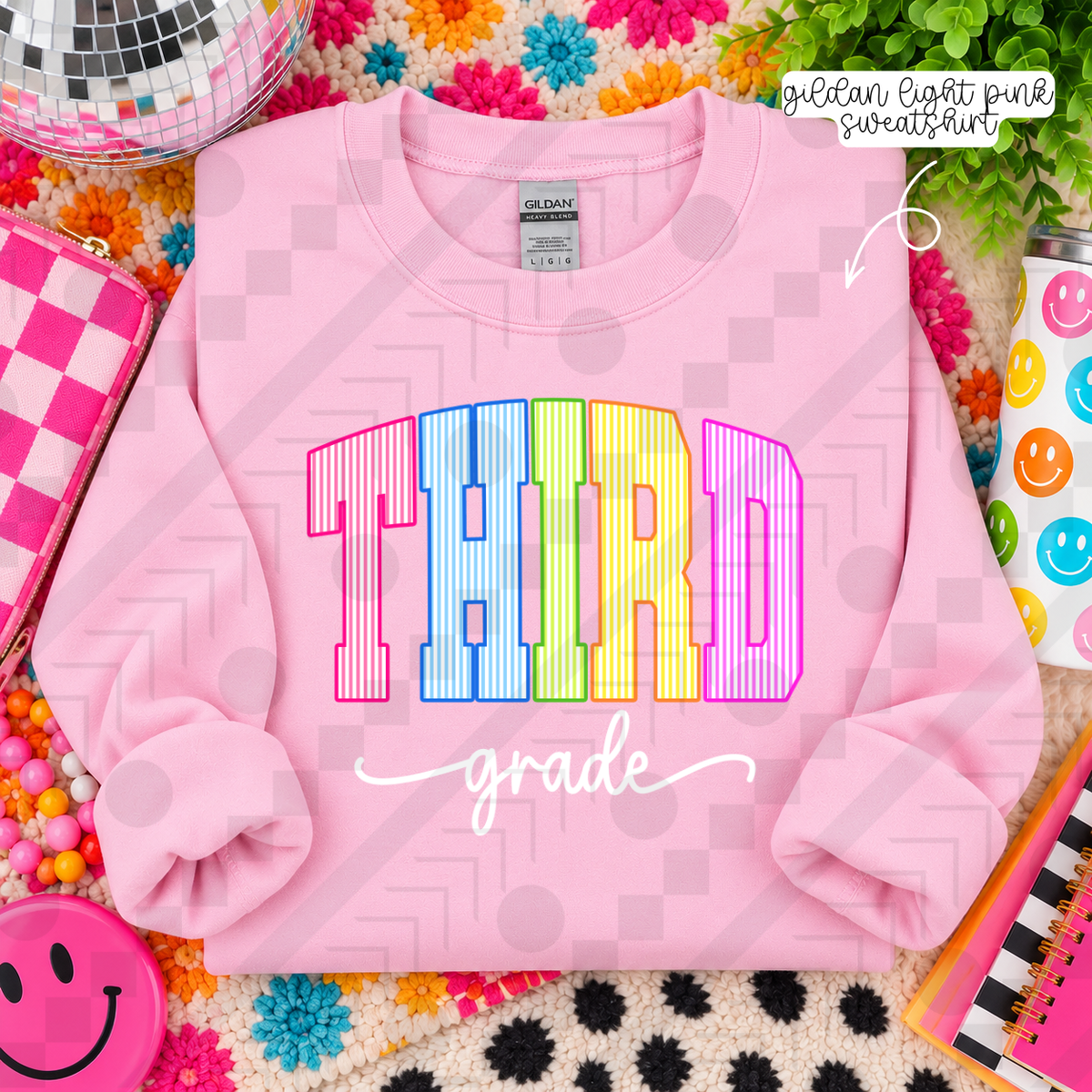 Neon Seersucker Grades (Tee, Sweatshirt, or Long-Sleeve)