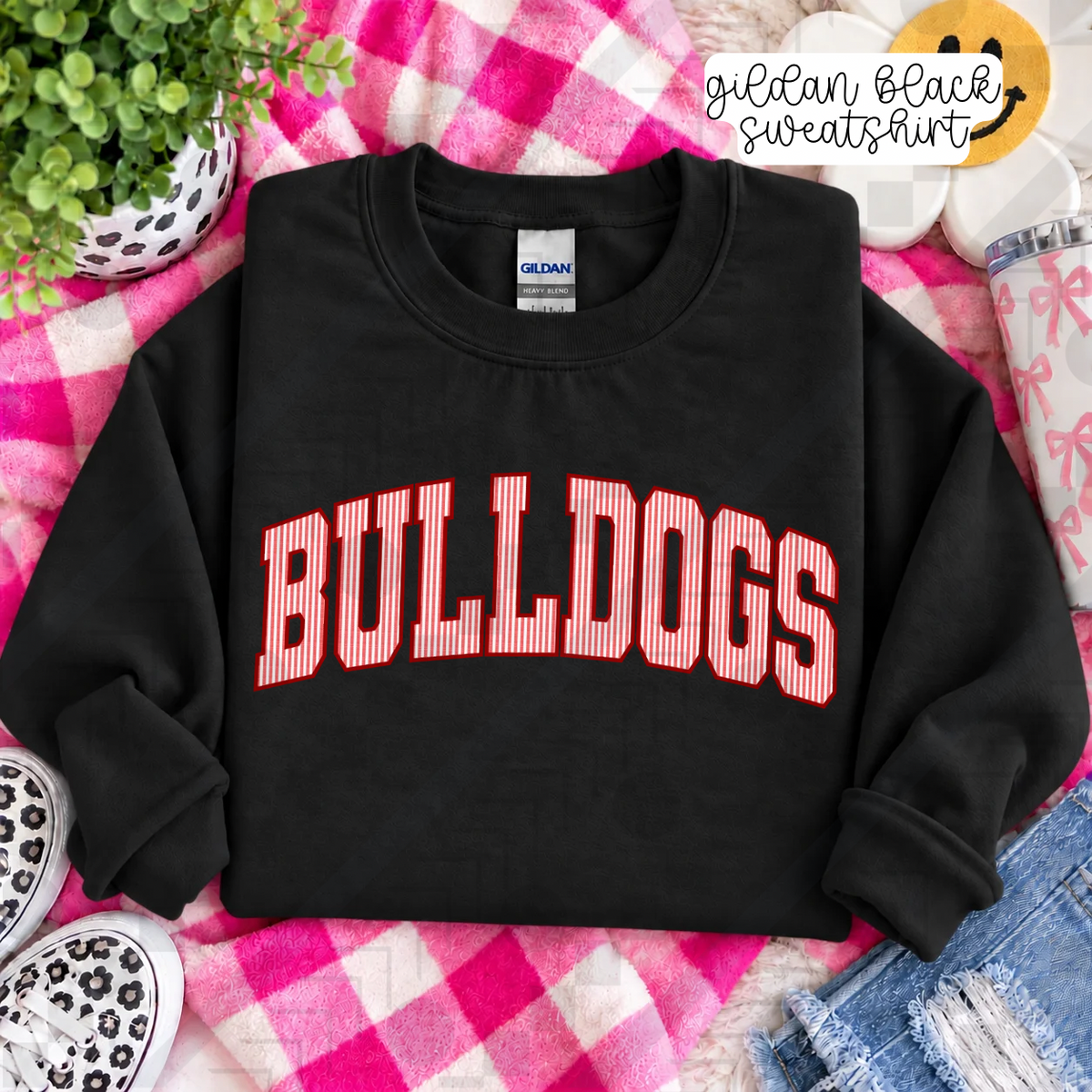Seersucker Varsity Arch Mascots  (Tee, Sweatshirt, or Long-Sleeve)