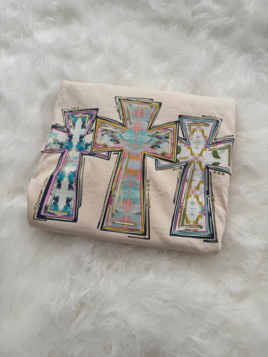 Watercolor Crosses (Tee, Sweatshirt, or Long-Sleeve)