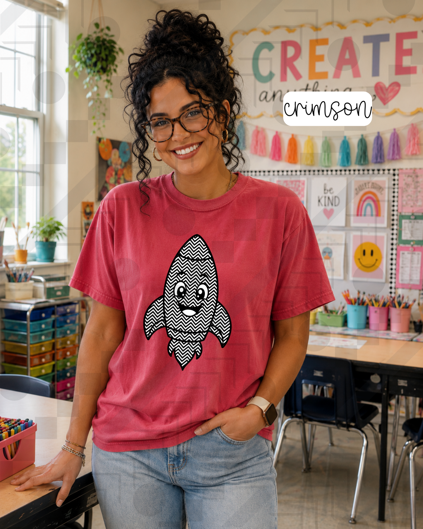 Chevron Happy Mascots (Tee, Sweatshirt, or Long-Sleeve)