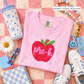 Pink Gingham Apple Grades (Tee, Sweatshirt, or Long-Sleeve)