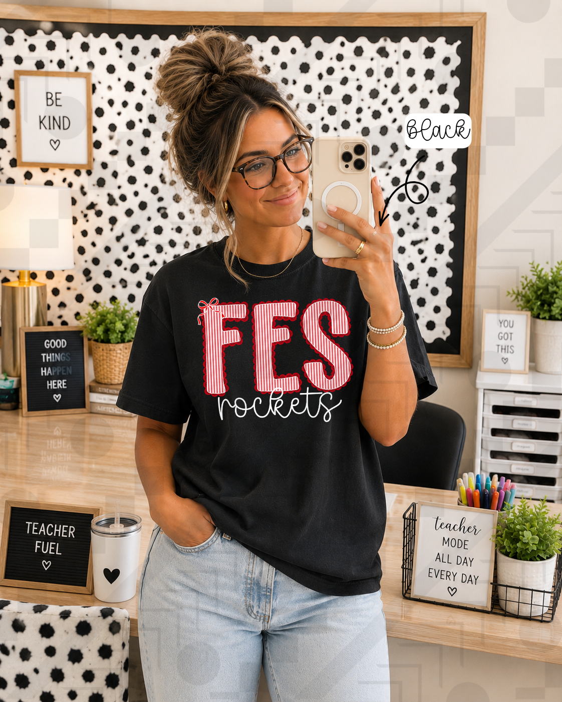 Scalloped Seersucker Varsity Schools (Tee, Sweatshirt, or Long-Sleeve)