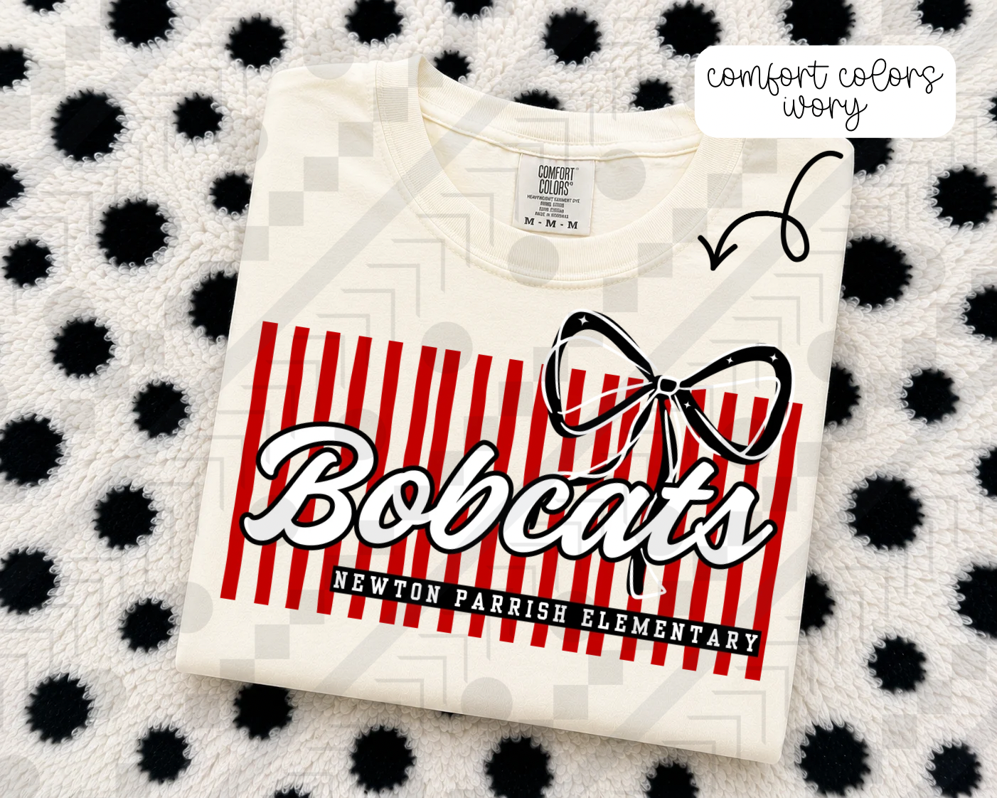 Stripe Bow/No Bow Schools (Tee, Sweatshirt, or Long-Sleeve)