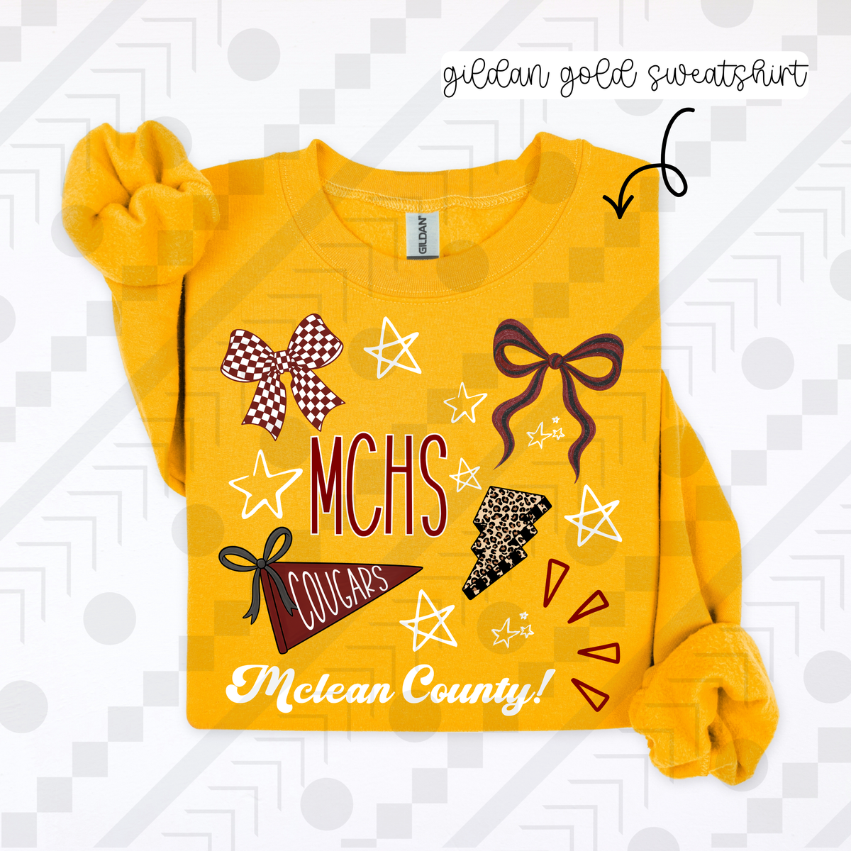 Cheetah Collage Schools (Tee, Sweatshirt, or Long-Sleeve)