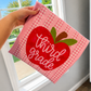 Pink Gingham Apple Grades (Tee, Sweatshirt, or Long-Sleeve)