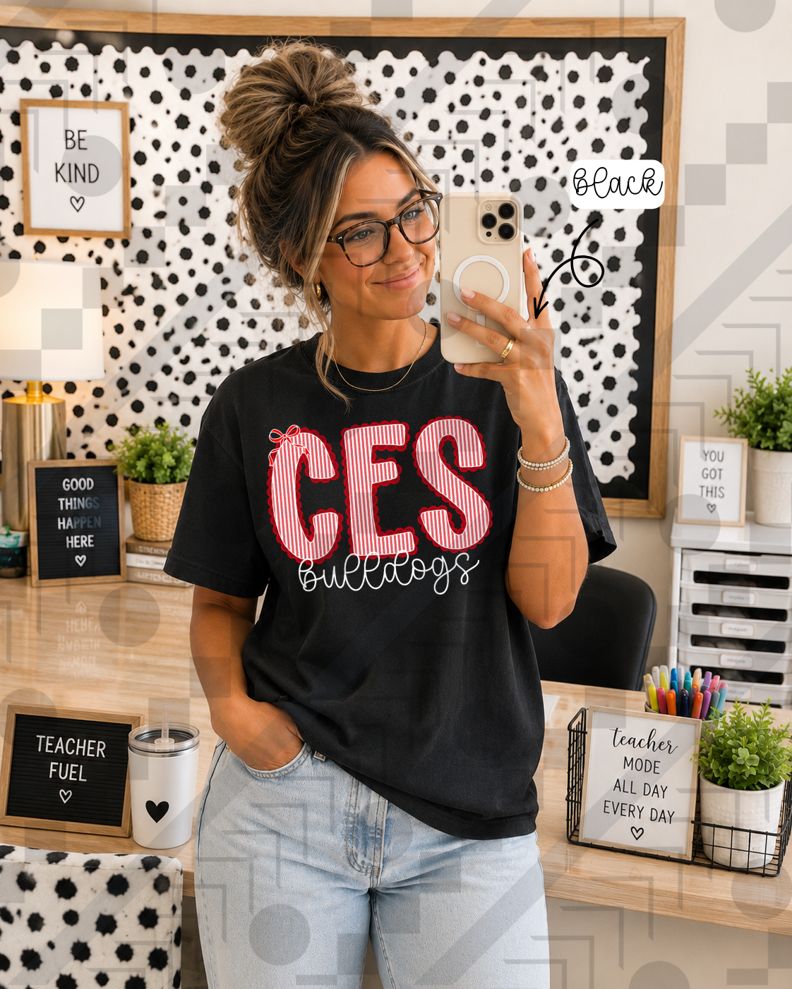 Scalloped Seersucker Varsity Schools (Tee, Sweatshirt, or Long-Sleeve)