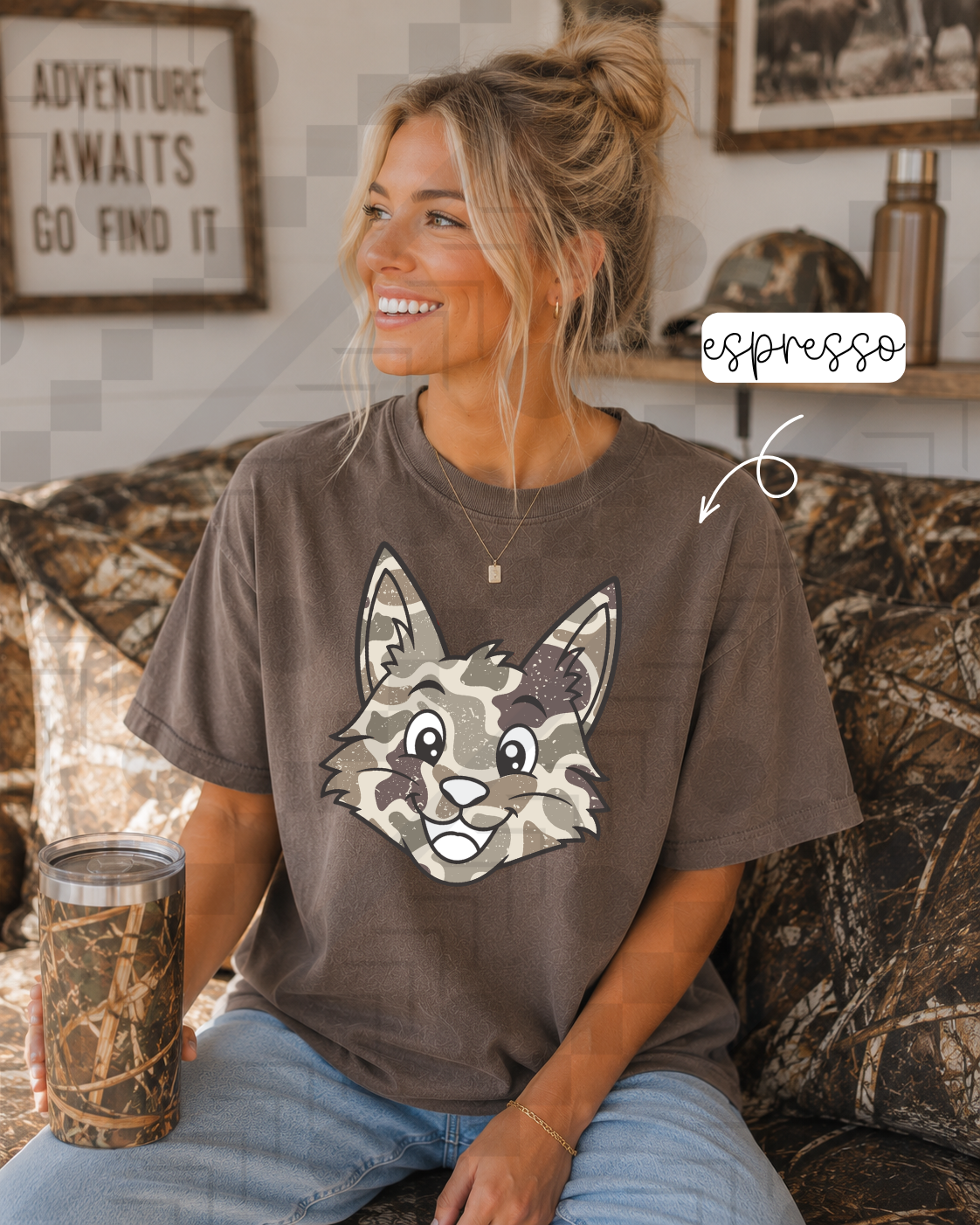 Duck Camo Happy Mascots (Tee, Sweatshirt, or Long-Sleeve)