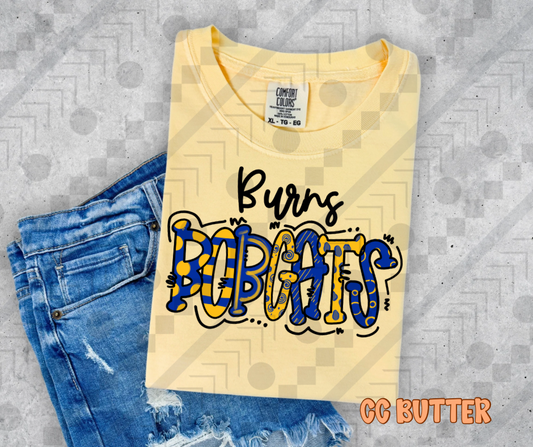 Burns Bobcats Doodle