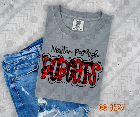 Newton Parrish Bobcats Doodle