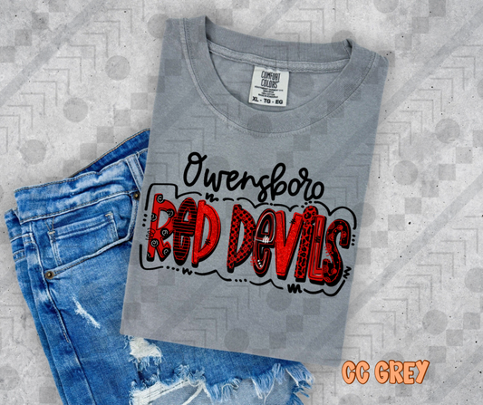 Owensboro Red Devils Doodle