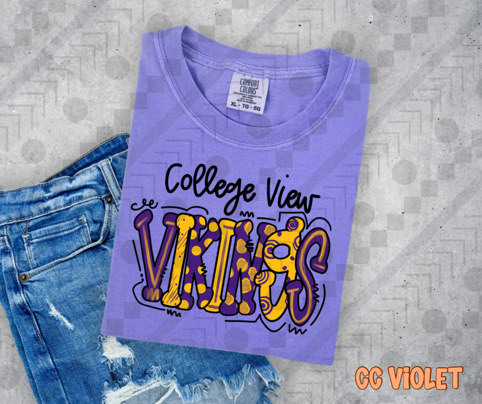 College View Vikings Doodle
