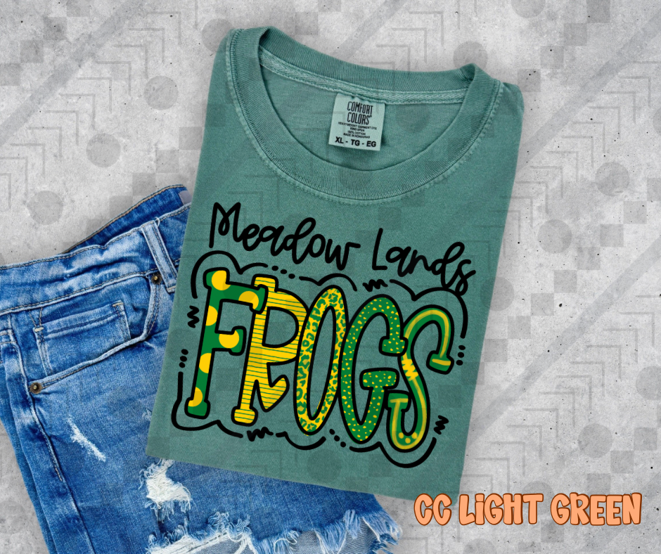 Meadow Lands Frogs Doodle