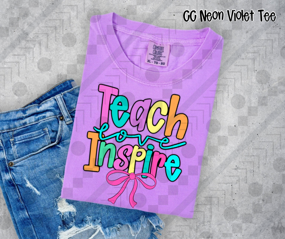 Teach Love Inspire Bow