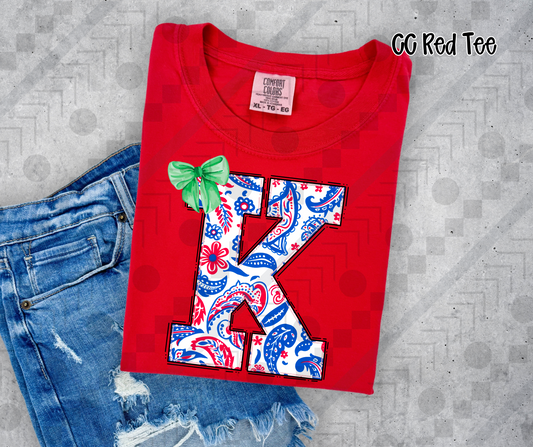 Big K Patriotic Paisley Bow