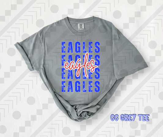 Eagles (Red, White, and Blue) Distressed Stack