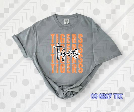 Tigers (Orange) Distressed Stack