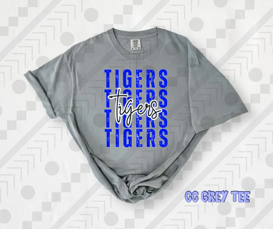 Tigers (Blue) Distressed Stack