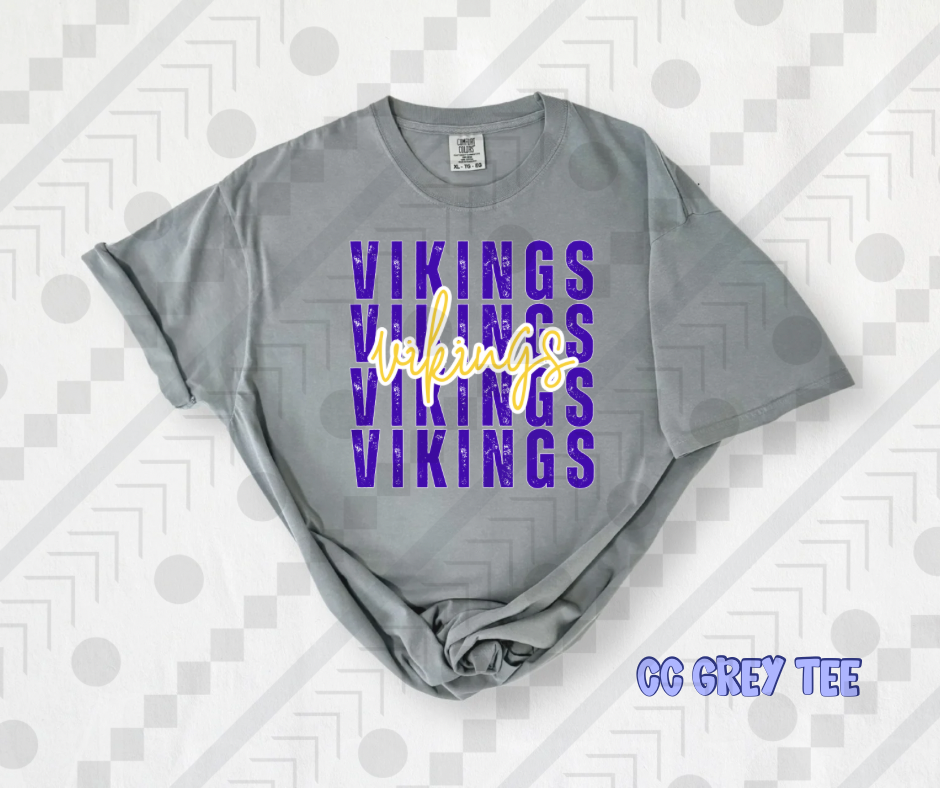 Vikings Distressed Stack
