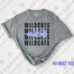 Wildcats Distressed Stack