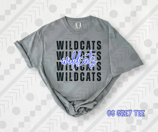 Wildcats Distressed Stack