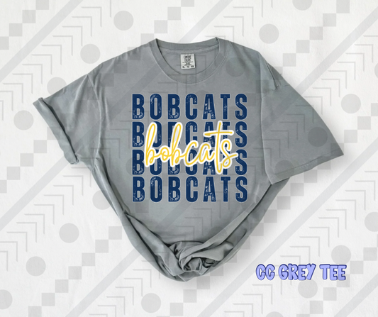 Bobcats Distressed Stack