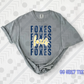 Foxes Distressed Stack