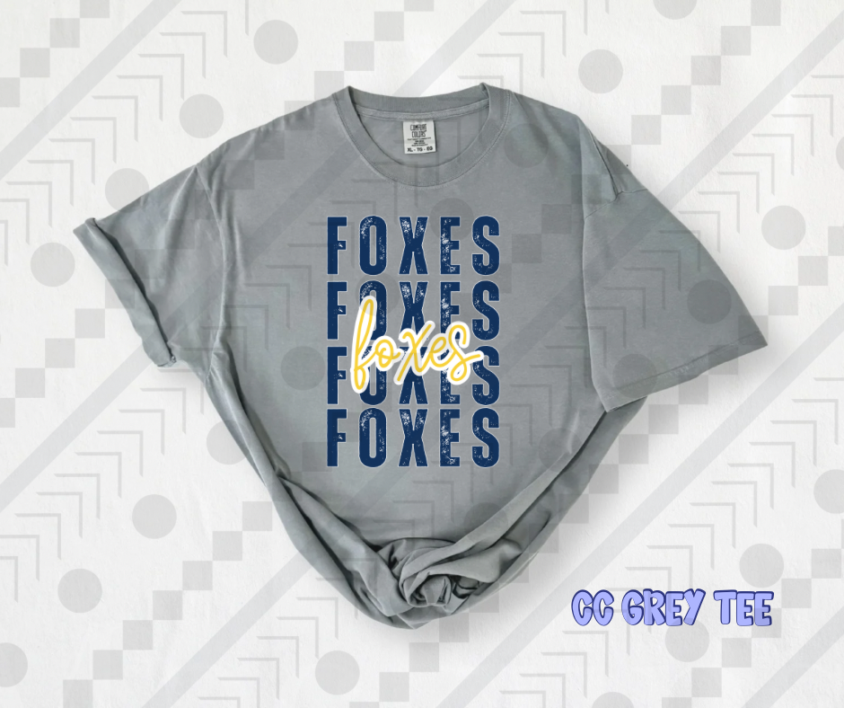 Foxes Distressed Stack
