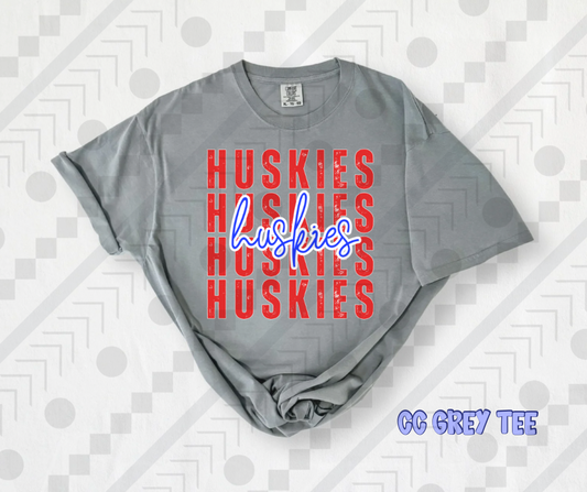 Huskies Distressed Stack