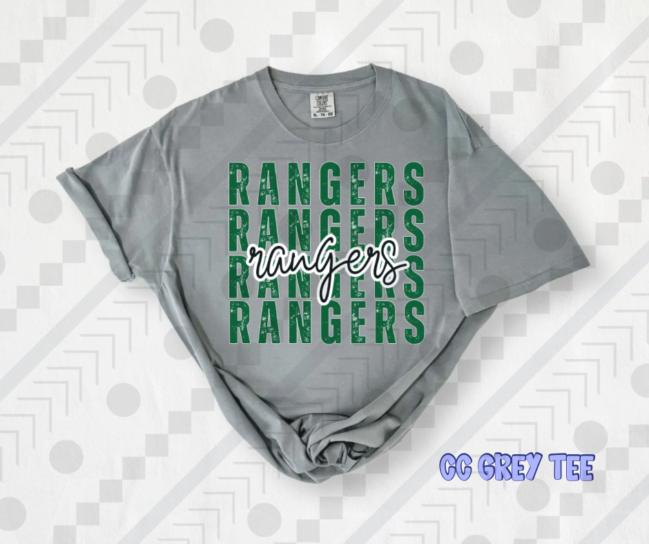 Rangers Distressed Stack