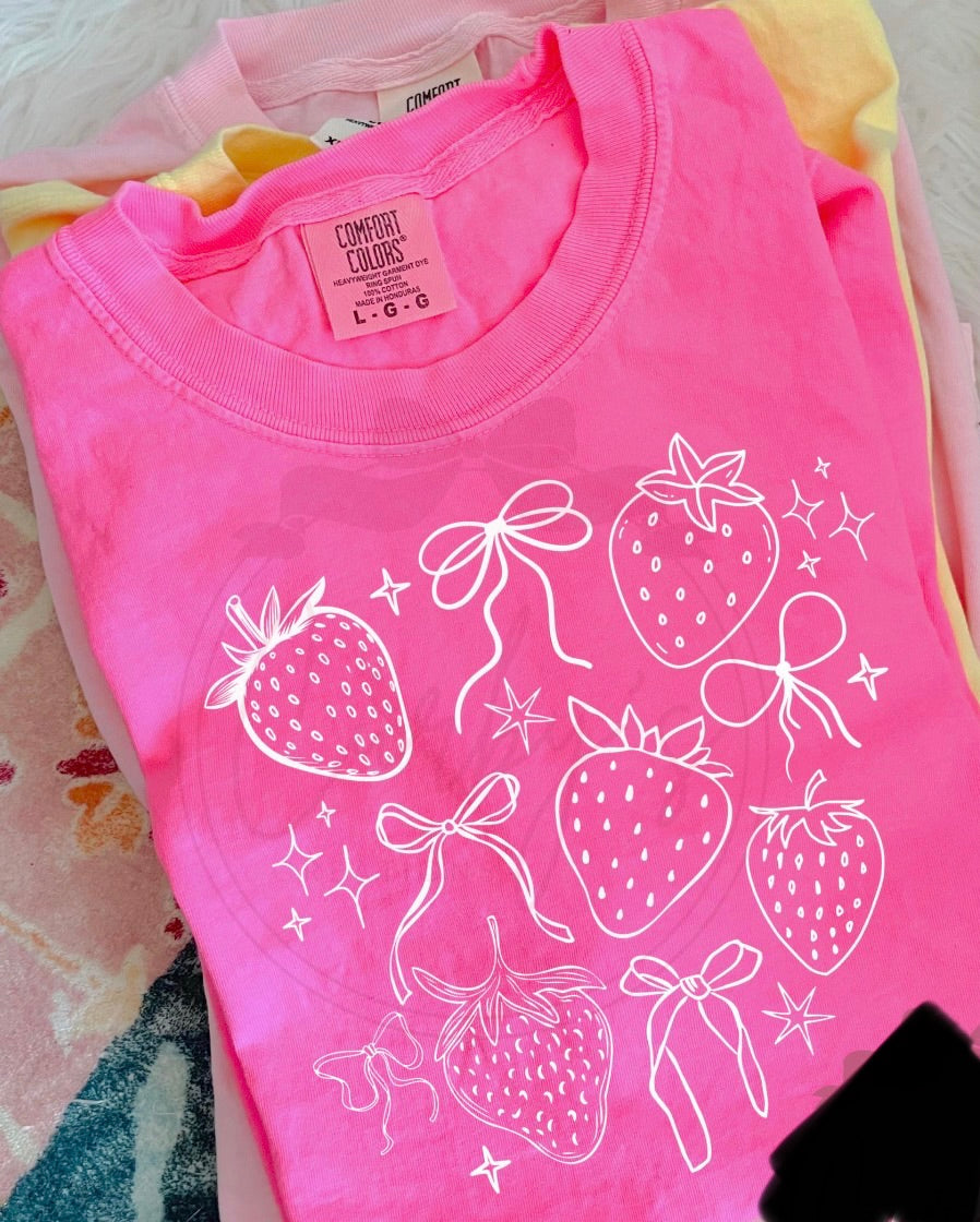 Bows and Strawberries Tew