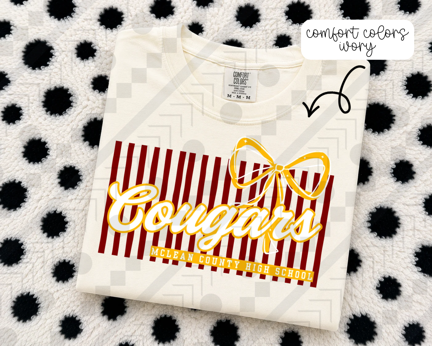 Stripe Bow/No Bow Schools (Tee, Sweatshirt, or Long-Sleeve)