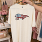 America Wavy Flag Tee