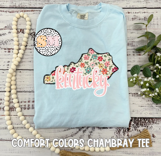 Light Pink Kentucky Floral State