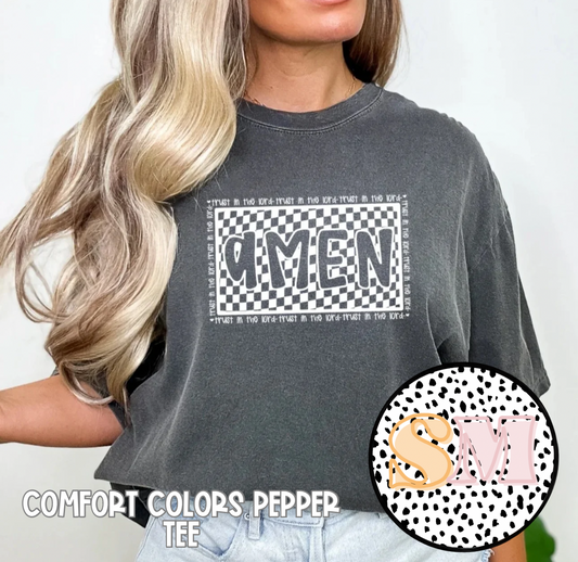 Amen Checker (All White)