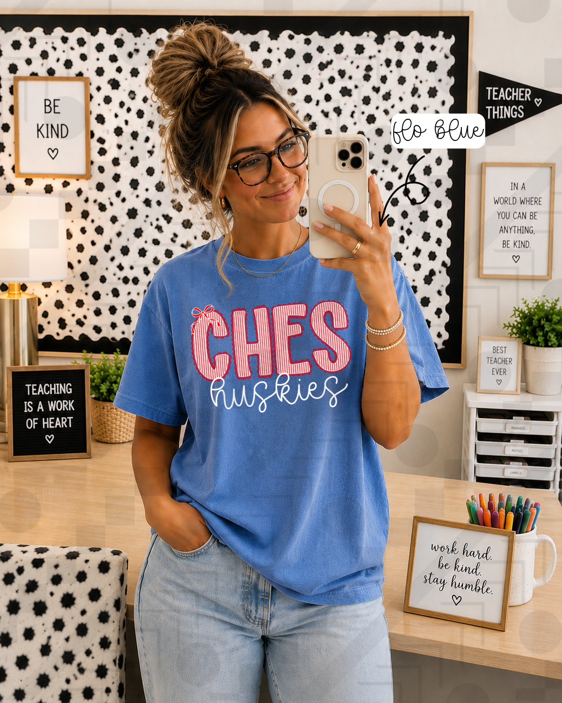 Scalloped Seersucker Varsity Schools (Tee, Sweatshirt, or Long-Sleeve)