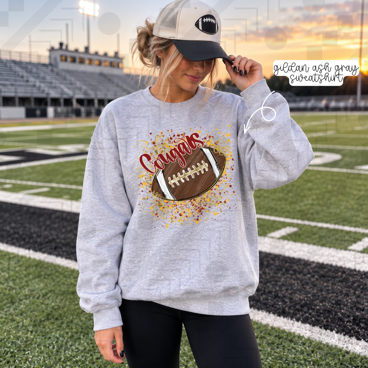 Football Splatter Schools (Tee, Sweatshirt, or Long-Sleeve)