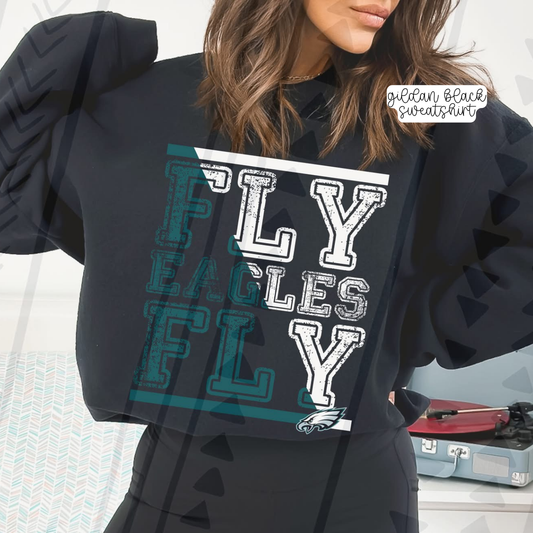 Famous Football Distressed Sayings (Tee, Sweatshirt, or Long-Sleeve)