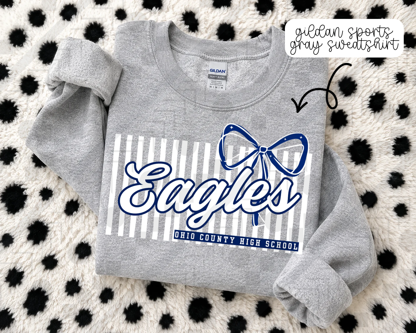 Stripe Bow/No Bow Schools (Tee, Sweatshirt, or Long-Sleeve)