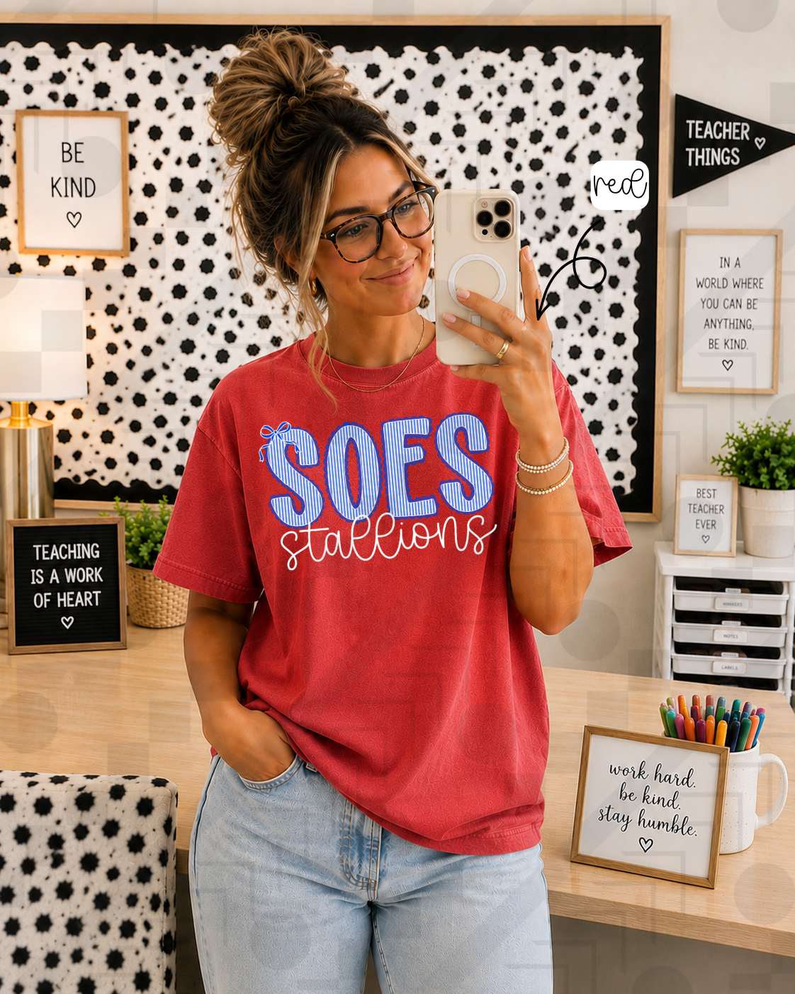 Scalloped Seersucker Varsity Schools (Tee, Sweatshirt, or Long-Sleeve)