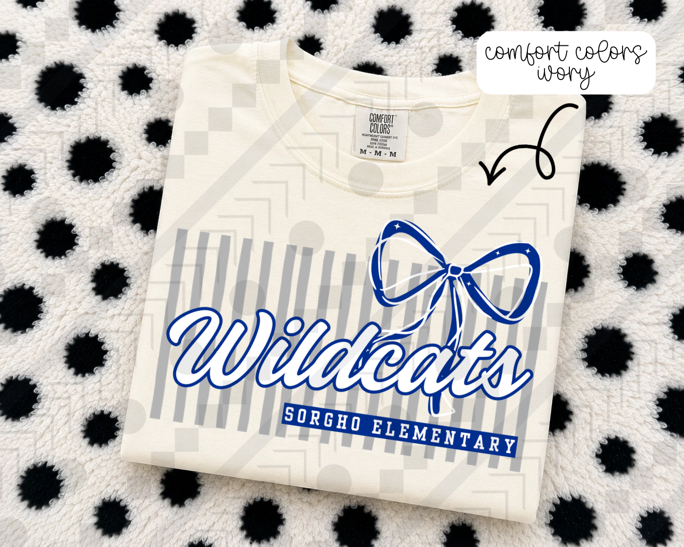 Stripe Bow/No Bow Schools (Tee, Sweatshirt, or Long-Sleeve)