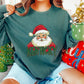 Kentucky Green Glitter with Santa (Tee, Sweatshirt, or Long-Sleeve)