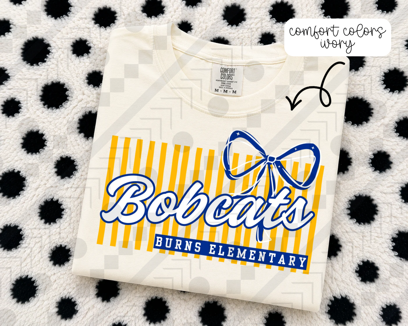 Stripe Bow/No Bow Schools (Tee, Sweatshirt, or Long-Sleeve)