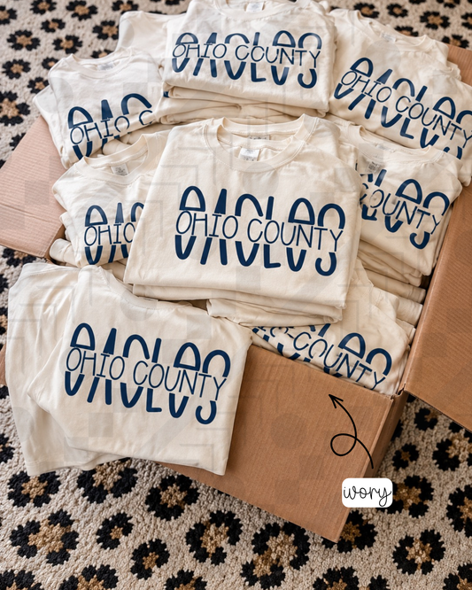 Ohio County Eagles Spaced (Tee, Sweatshirt, or Long-Sleeve)