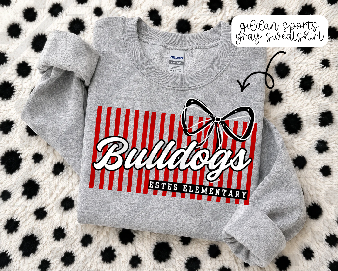 Stripe Bow/No Bow Schools (Tee, Sweatshirt, or Long-Sleeve)