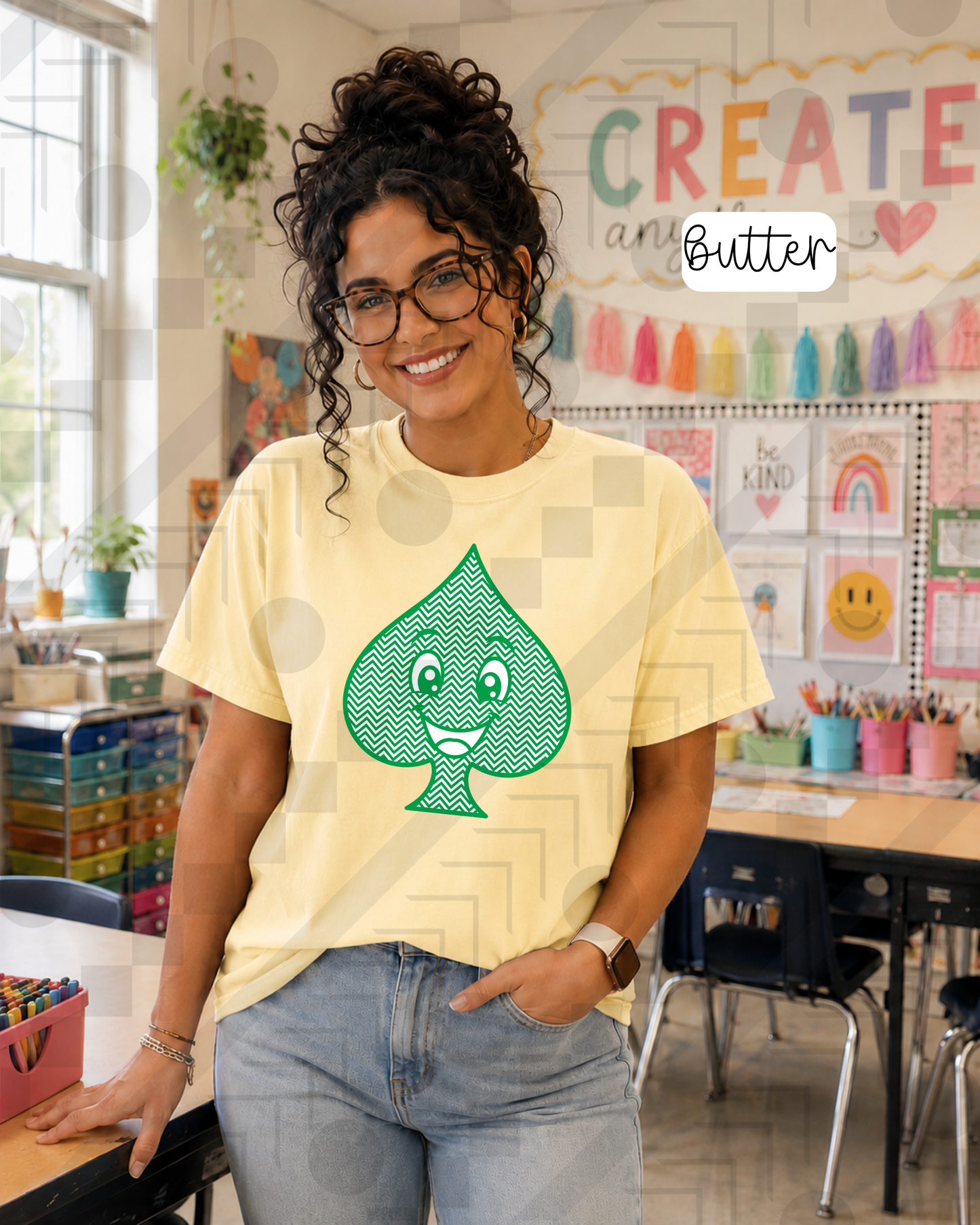 Chevron Happy Mascots (Tee, Sweatshirt, or Long-Sleeve)